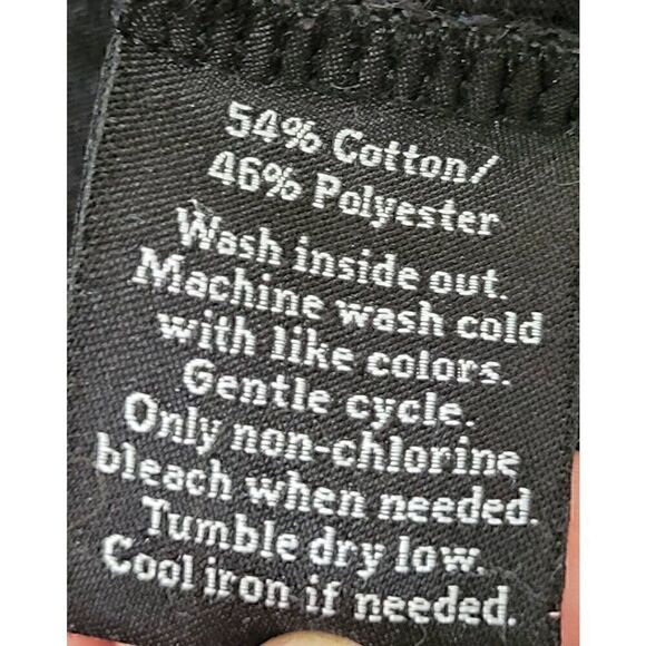 Rock & Republic Lightweight Vneck Short Sleeve Tee with Burnout Sheer Pattern Sz - Picture 4 of 6